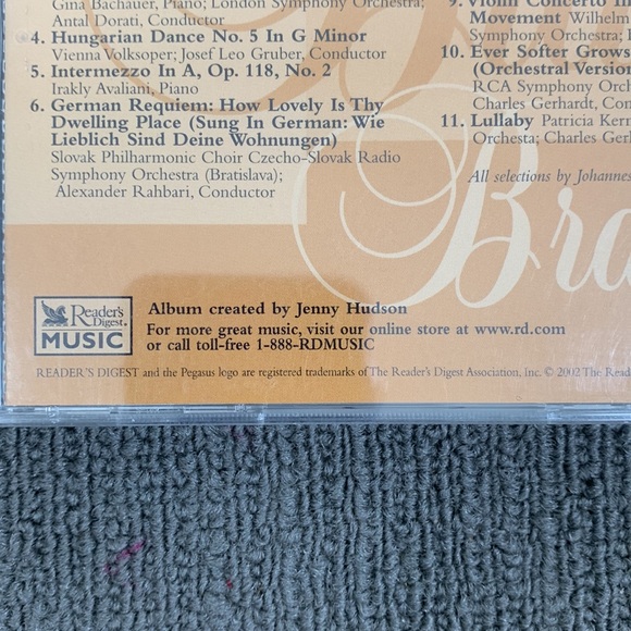 Great Composers Greatest Hits-Brahms (CD, 2002) Readers Digest Music New Sealed - Picture 6 of 8